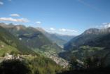 Blick vom Gotthardpass ins Tal