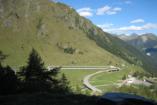 Blick vom Gotthardpass ins Tal