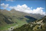 vom Bernadino Blick zurck auf die Autobahn